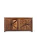 Giner y Colomer Rustikales Sideboard mit vier Türen handgefertigt aus recyceltem Holz in Brown