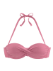 LASCANA Bügel-Bandeau-Bikini-Top in rose