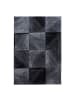 Kurzflor Teppich Pago in Schwarz