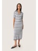 Soaked in Luxury Kleid SLSpina Relaxed fit in Grey Melange w Broken White