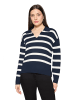 Betty Barclay Strickpullover mit Streifen in Patch Dark Blue/Cream