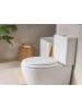 Beliani WC-Sitz MAZARUNI in Weiß - (W) 38 x (H) 41 x (L) 46 cm