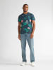 Petrol Industries T-Shirt mit Allover-Print Carbón in Blau