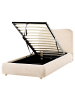 Beliani 3-tlg Einzelbett BLAGNAC in Beige/Braun