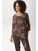 Aniston CASUAL Schlupfbluse in bordeaux-sand-grün-braun