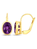 Rafaela Donata Ohrringe Sterling Silber Amethyst in gelbgold