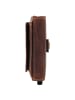Greenburry Vintage Geldbörse RFID Schutz Leder 7.5 cm in brown