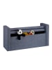 relaxdays Sitzbank in Dunkelgrau - (B)115 x (H)75 x (T)47 cm