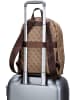 Guess Rucksack / Backpack Milano 4G Eco Compact in Beige/Brown