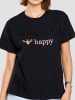 Freshlions T-Shirt Happy in schwarz