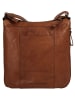SPIKES & SPARROW Umhängetasche echt Leder in cognac