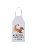 Mr. & Mrs. Panda Schürze Sternzeichen Skorpion mit Spruch in Weiß