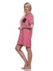 NORMANN Frottee Kurzarm Nachthemd Strandkleid - 79477 in rot