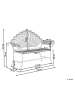 Beliani Gartenbank PAVIA in Blau - (W) 146 x (H) 107 x (L) 50 cm