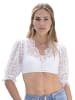 Nina von C. Dirndl-Bluse halbarm in weiss