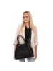 Toscanto Leder Schultertasche Toscanto Tasche schwarz ca. 36cm