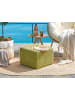 Beliani Pouf NALLI in Grün - (W) 50 x (H) 35 x (L) 50 cm