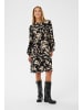 Kaffe Kleid KAulla Tight fit in Black Gray Graphic