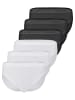 Nina von C. 6er Pack Damen Midislip in weiss-schwarz
