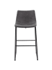 Beliani 2-tlg Barhocker FRANKS in Grau/Schwarz
