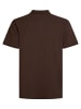 Petrol Industries Klassisches Poloshirt in Plus Size Missoula in Braun