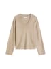 Marc O'Polo V-Neck-Pullover loose in Earthy Taupe