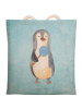 Mr. & Mrs. Panda Tasche Pinguin Lolli ohne Spruch in Eisblau