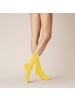 Kunert Socken Liz druckfreier Bund in light yellow