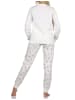 NORMANN Schlafanzug Weihnachten langarm Bündchen - 88726 in creme