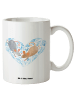 Mr. & Mrs. Panda Weiße Tasse Mäuse Herz ohne Spruch in Weiß