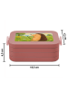 Mr. & Mrs. Panda Bento Box Igel Blumen Design ohne Spruch in Rot Pastell