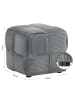 Homestyle4u Polsterhocker 46x41x46 in Grau