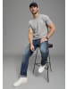 H.I.S. T-Shirt in schwarz, blau