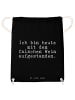 Mr. & Mrs. Panda gym tasche Ich bin heute mit... mit Spruch in Schwarz