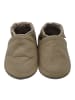 Yalion Leder-Krabbelschuhe in Taupe