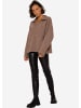 SASSYCLASSY Oversize Strick-Pullover in Taupe