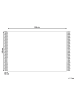 Beliani Kurzflor ZEYNE in Beige/Schwarz - (W) 140 x (H) 0.9 x (L) 200 cm