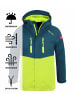 Trollkids Regenjacke "Nusfjord" in Petrolblau/Lime