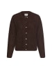 Camel Active Strickjacke mit gerader Passform in Braun