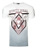 Rusty Neal Rundhals T-Shirt mit Front-Print in Weiß