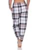 NORMANN Flanell Pyjama Hose karierte Schlafanzug Hose lang in marine