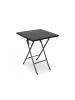 relaxdays Gartentisch Bastian in Schwarz - (B)61,5 x (H)74 x (T)61,5 cm