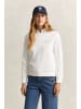 Gant Tonal Shield Rundhals-Sweatshirt in Eggshell