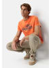 Camel Active T-Shirt aus reiner Baumwolle in Orange