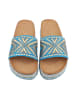 Ital-Design Sandale & Sandalette in Blau und Gold