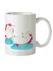 Mr. & Mrs. Panda Kaffeetasse Einhorn Sekt ohne Spruch in Weiß