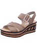rieker Keilsandalette in beige