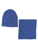 Alkato Alkato Unisex Beanie Mütze und Schal Set Uni in blau Modell 2