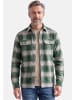 Redmond Hemdjacke / Overshirt Basic in Beige / grün