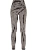Urban Classics Urban Classics Damen Ladies Cotton Tie Dye High Waist Leggings in black/asphalt